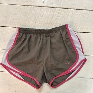 Nike Brown and Pink Athletic Shorts Lightweight Breathable